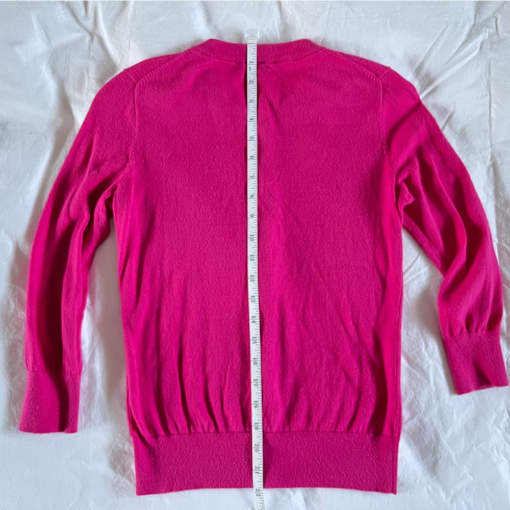 Jcrew Fuchsia 3/4 sleeve cardigan
